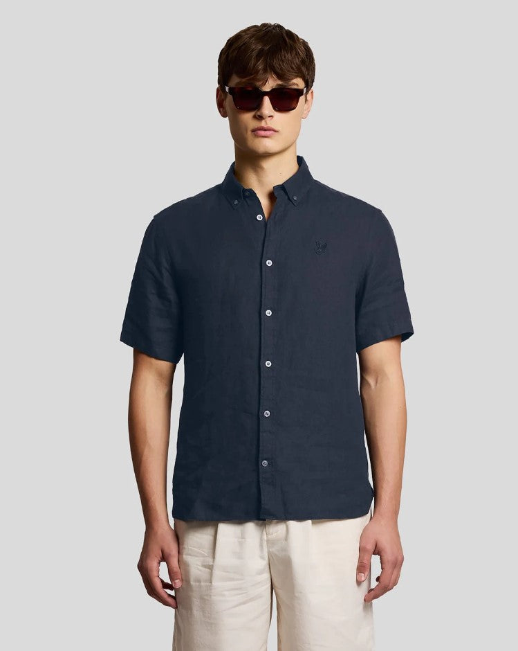 Hemden korte mouw grijs Lyle & Scott