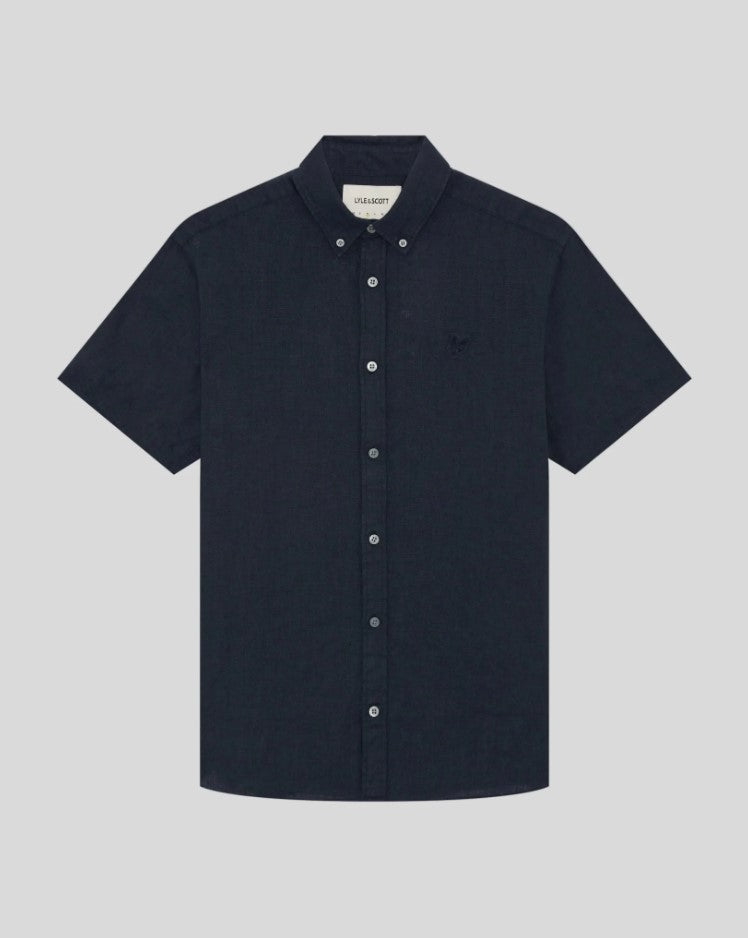 Hemden korte mouw grijs Lyle & Scott