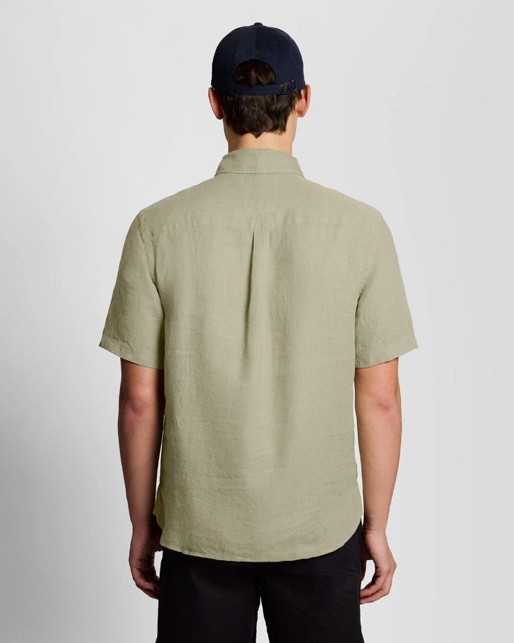 Hemden korte mouw groen Lyle & Scott