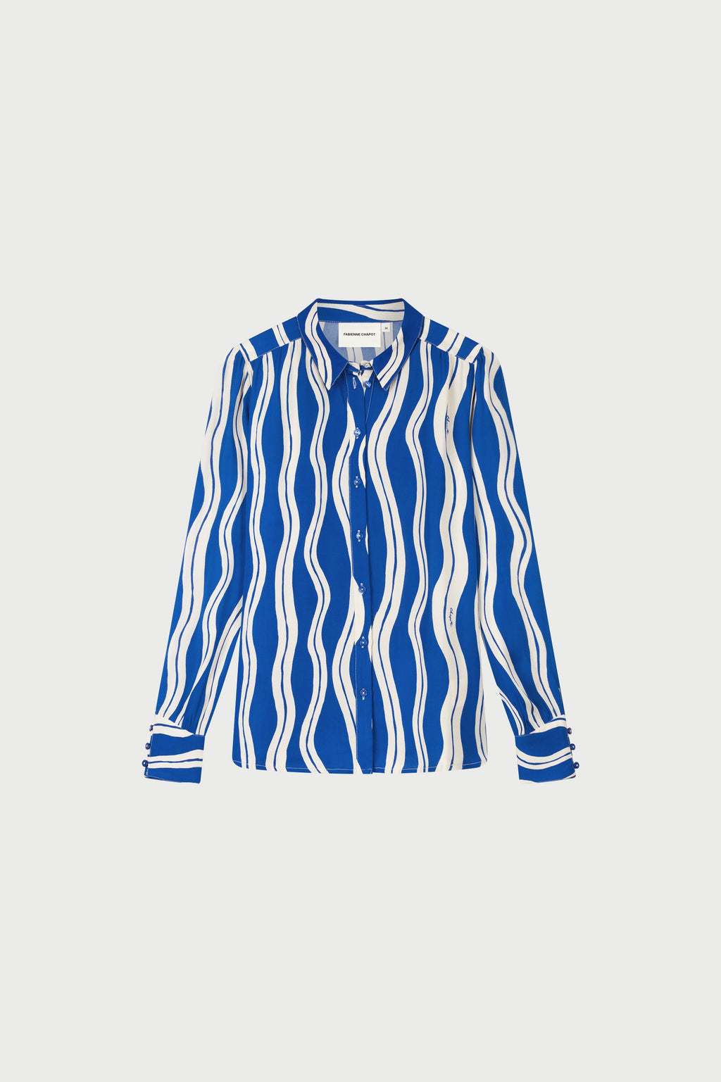 Blouses lange mouw blauw Fabienne Chapot
