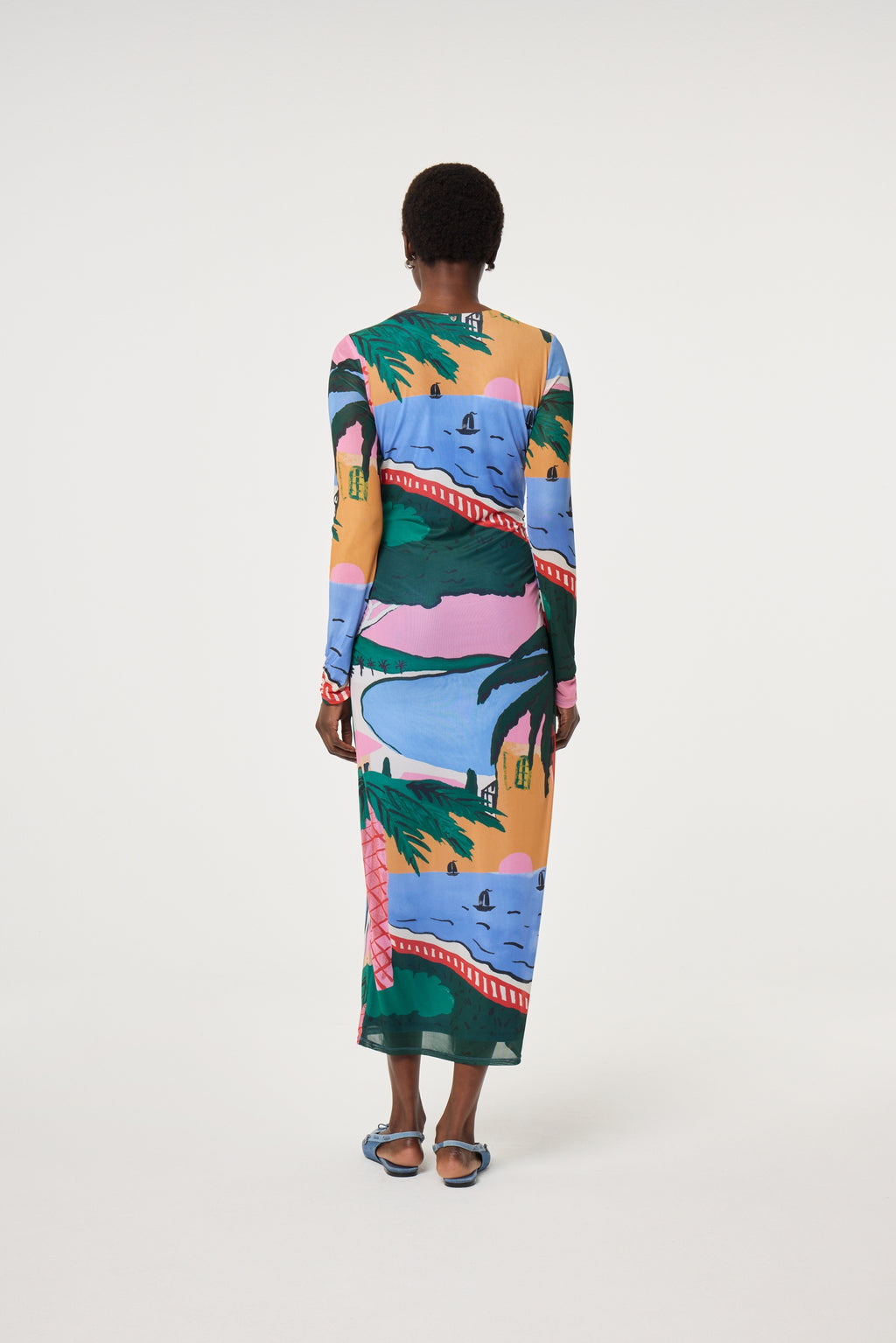 Jurken lange mouw multicolor Fabienne Chapot