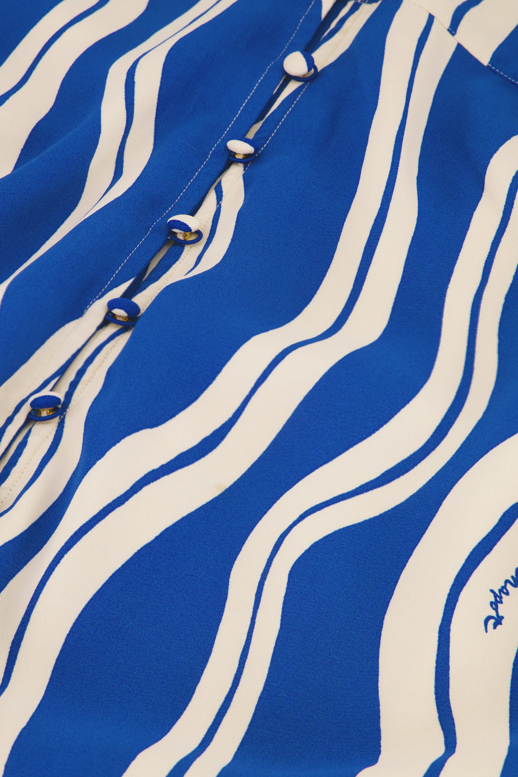 Jurken lange mouw blauw Fabienne Chapot
