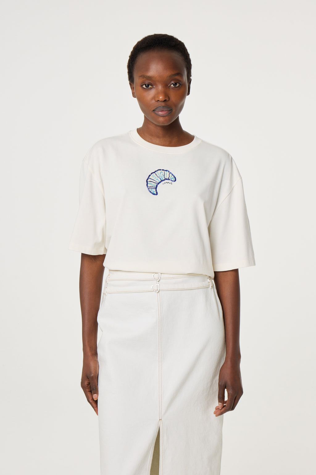 T-shirts korte mouw wit Fabienne Chapot