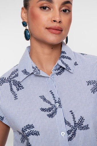 Tops blauw Geisha
