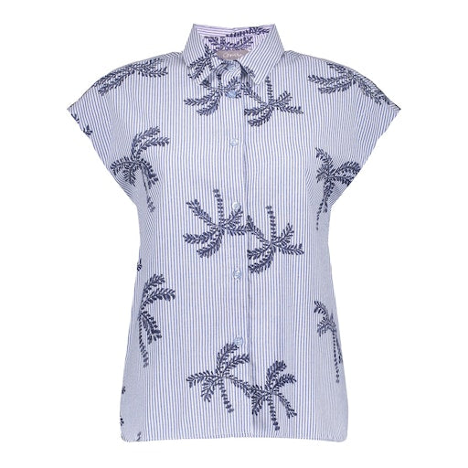 Tops blauw Geisha
