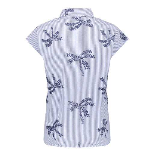 Tops blauw Geisha