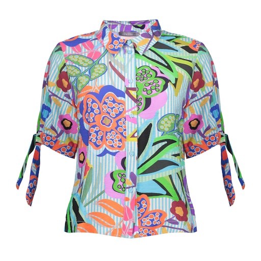 Blouses korte mouw multicolor Geisha