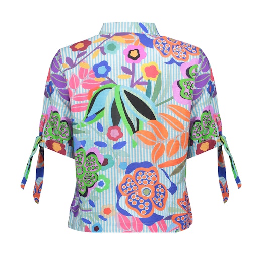 Blouses korte mouw multicolor Geisha