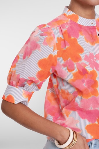 Blouses korte mouw multicolor Geisha