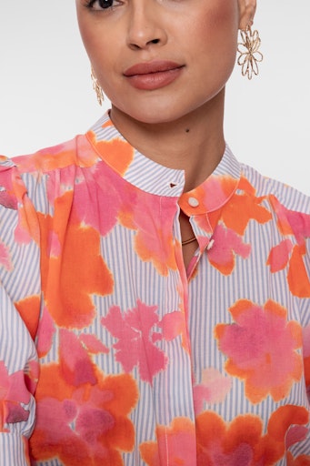 Blouses korte mouw multicolor Geisha