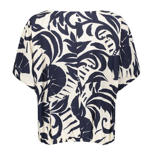 Tops navy Geisha