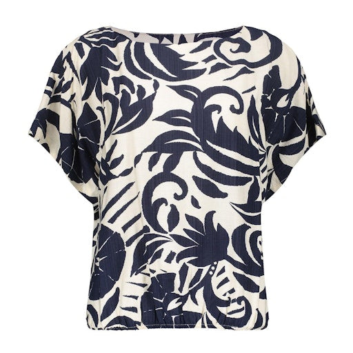 Tops navy Geisha
