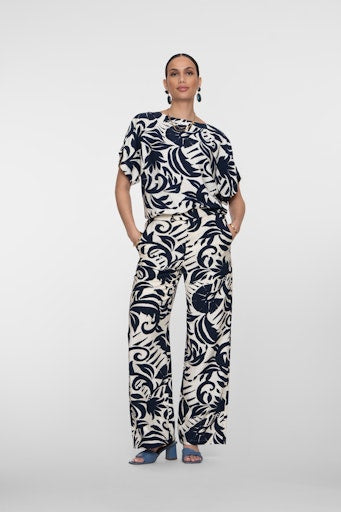 Tops navy Geisha