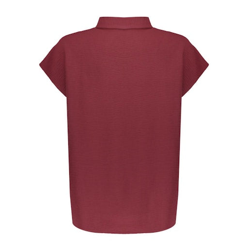 Blouses korte mouw rood Geisha