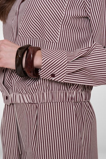 Blouses korte mouw beige Geisha