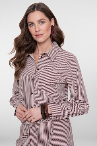 Blouses korte mouw beige Geisha