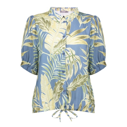 Blouses korte mouw groen Geisha