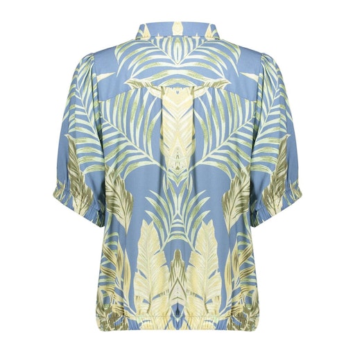 Blouses korte mouw groen Geisha