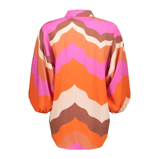 Blouses korte mouw beige Geisha
