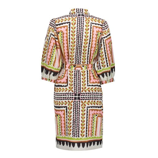Jurken korte mouw beige Geisha