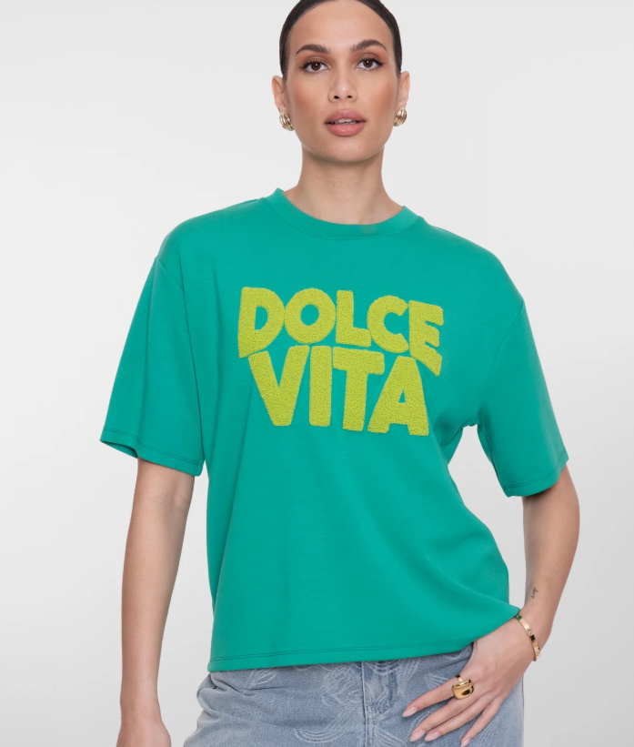 T-shirts korte mouw groen Geisha