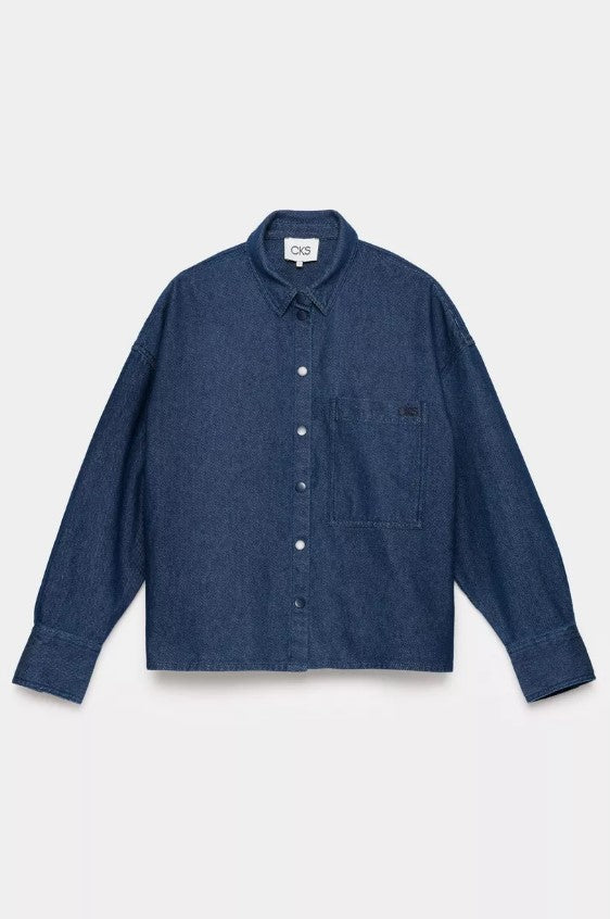 Blouses lange mouw blauw CKS