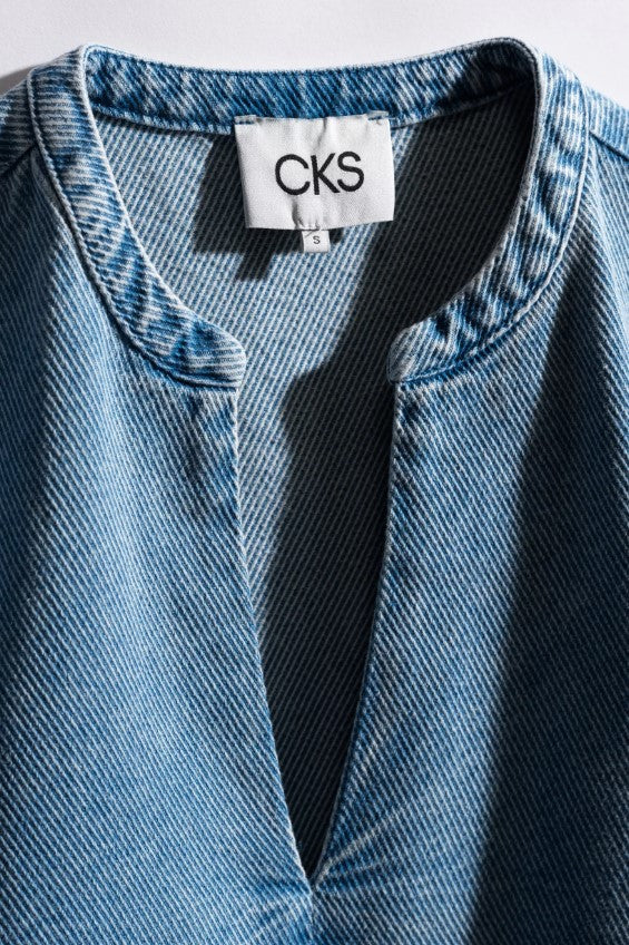 Blouses korte mouw blauw CKS