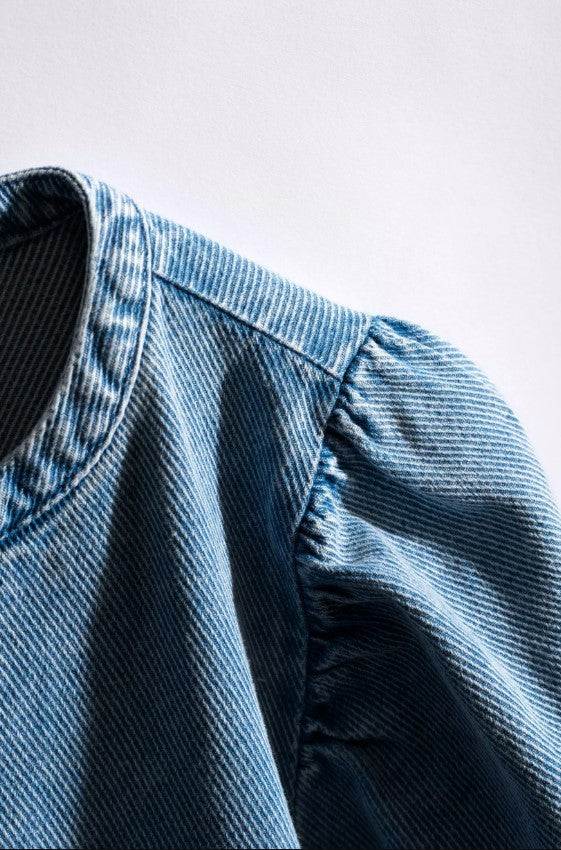 Blouses korte mouw blauw CKS