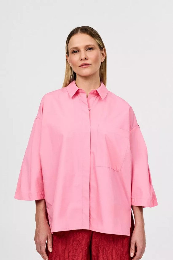 Blouses korte mouw roze CKS