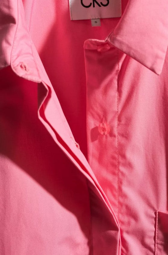 Blouses korte mouw roze CKS