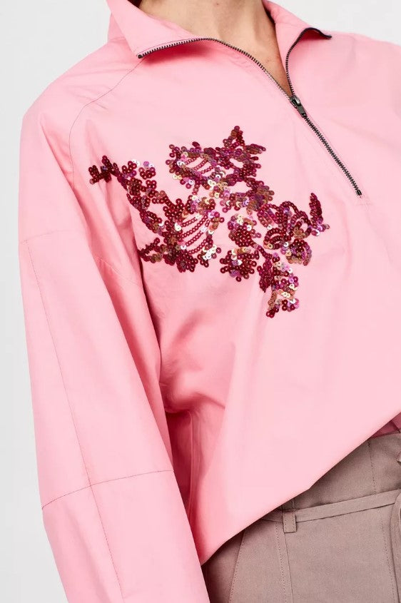Blouses lange mouw roze CKS