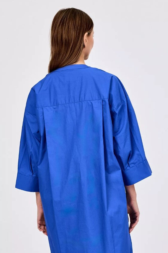 Jurken korte mouw blauw CKS