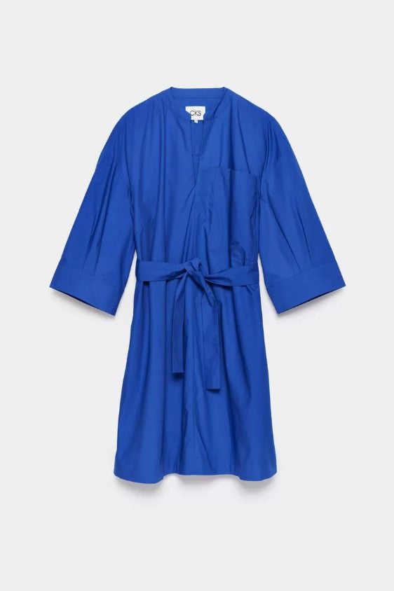 Jurken korte mouw blauw CKS