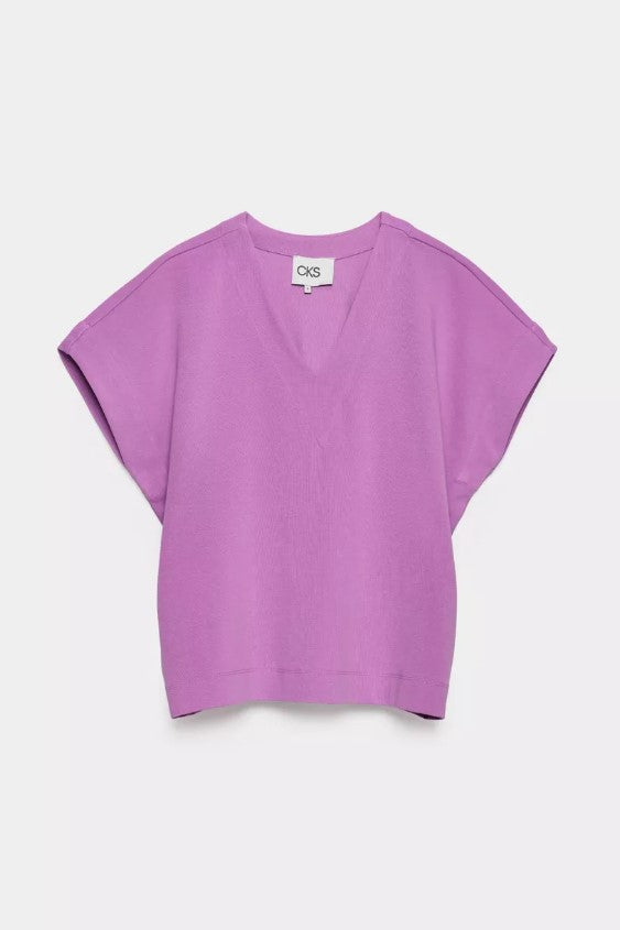 T-shirts korte mouw paars CKS
