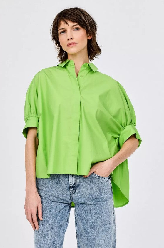 Blouses korte mouw groen CKS