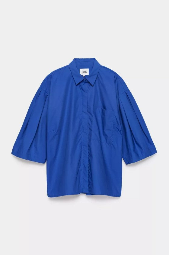 Blouses korte mouw blauw CKS