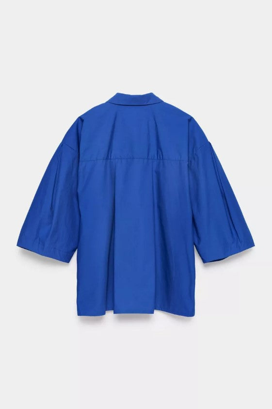 Blouses korte mouw blauw CKS