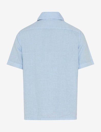 Hemden korte mouw blauw BRAX