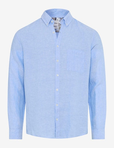 Hemden lange mouw blauw BRAX