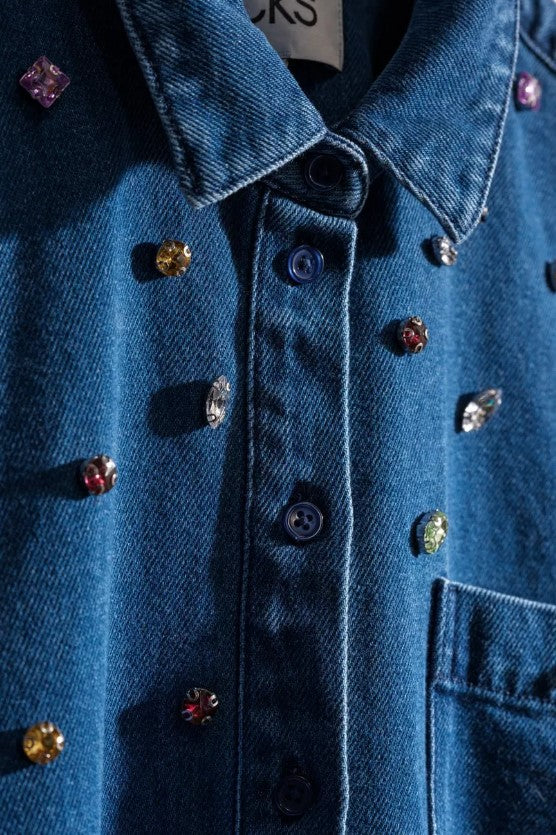Blouses lange mouw blauw CKS