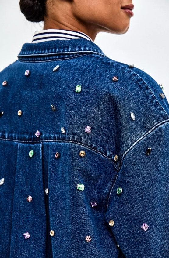 Blouses lange mouw blauw CKS