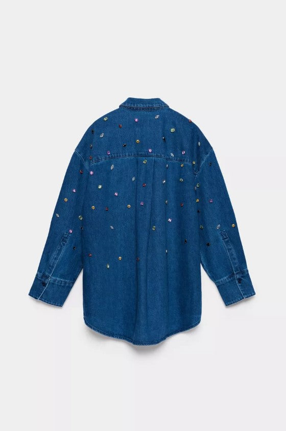 Blouses lange mouw blauw CKS