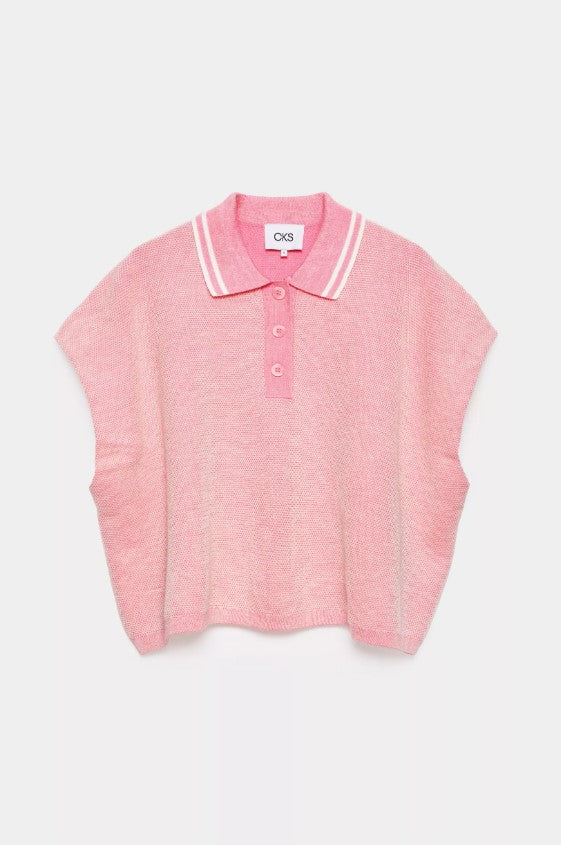 Blouses korte mouw roze CKS