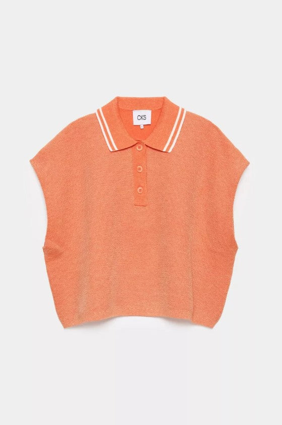 Polo's korte mouw oranje CKS