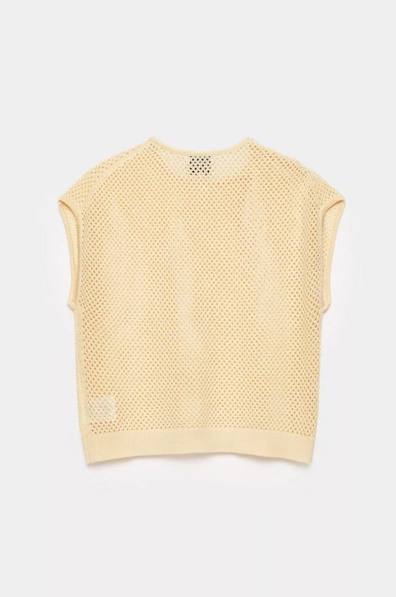 Blouses korte mouw beige CKS