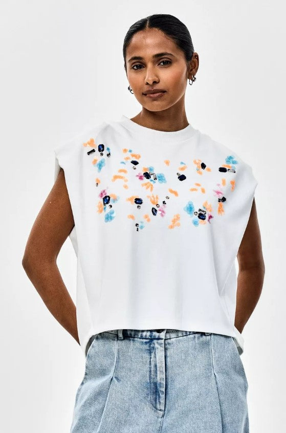 T-shirts korte mouw wit CKS