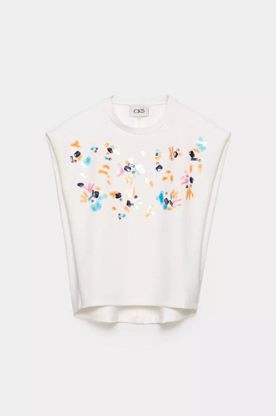 T-shirts korte mouw wit CKS
