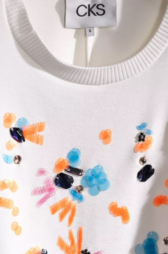 T-shirts korte mouw wit CKS
