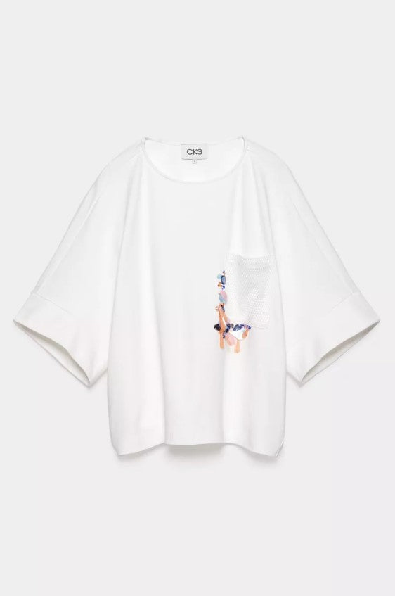 T-shirts korte mouw wit CKS