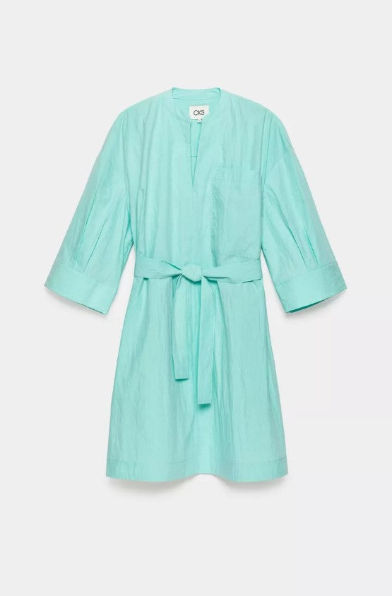 Jurken lange mouw blauw CKS
